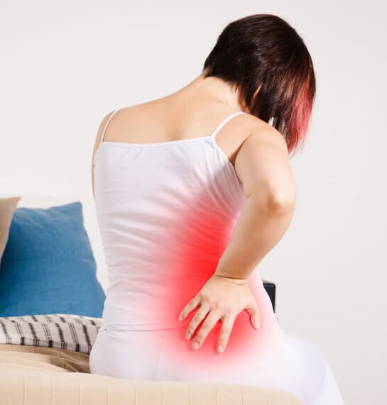 Symptome einer lumbalen Osteochondrose