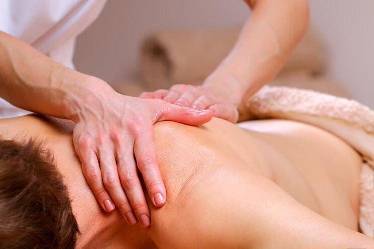 Massage mit zervikaler Osteochondrose
